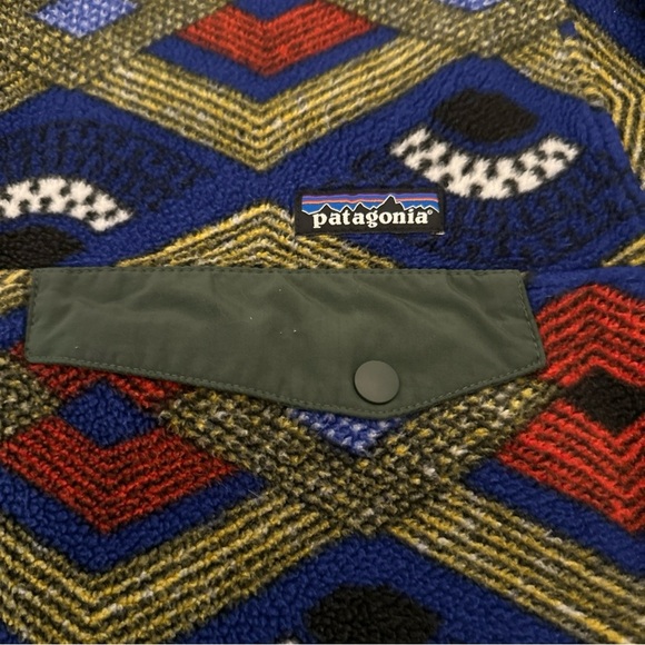Patagonia Synchilla Fleece Pullover Mens Size Small Slowfoot Snap T Aztec 2014 - Picture 6 of 12